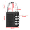 Heavy Duty 4 Dial Digit Combination Lock