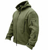 Men Winter Thermal Fleece Tactical Hooded Jacket