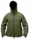 Men Winter Thermal Fleece Tactical Hooded Jacket