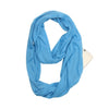 Hidden Zipper Pocket Travel Infinity Scarf