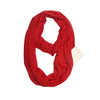 Hidden Zipper Pocket Travel Infinity Scarf