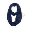 Hidden Zipper Pocket Travel Infinity Scarf