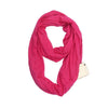 Hidden Zipper Pocket Travel Infinity Scarf