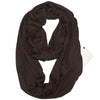 Hidden Zipper Pocket Travel Infinity Scarf