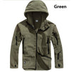 Men Winter Thermal Fleece Tactical Hooded Jacket