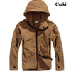 Men Winter Thermal Fleece Tactical Hooded Jacket