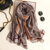 Long Silk Pashmina Boho Scarf Wrap