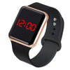 Square LED Silicone Sport Watch