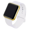 Square LED Silicone Sport Watch