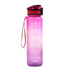 1L Water Tracking Sports Gradient Bottle