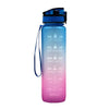 1L Water Tracking Sports Gradient Bottle