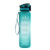 1L Water Tracking Sports Gradient Bottle