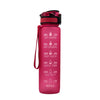 1L Water Tracking Sports Gradient Bottle