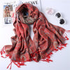 High Quality Fashion Woman Boho Striped Scarf