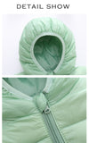 Children's Ultra light Down Hooded Jacket