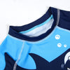 Children's Swimwear Baby Bathing Suit 3 Pieces Shark Dinosaur Cute Short Sleeve Swimming Suits for Boys Toddler Kids Beach Wear