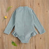 Children's One Piece Long Sleeve Swimsuit