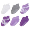 100% Organic Cotton Baby Ankle Socks - 6 Pairs