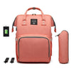 Large Capacity USB Diaper Bag Waterproof Backpack