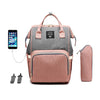 Large Capacity USB Diaper Bag Waterproof Backpack