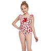 Girls One Piece Cutout Swimsuit