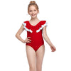 Girls One Piece Cutout Swimsuit