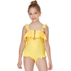 Girls One Piece Cutout Swimsuit