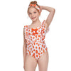 Girls One Piece Cutout Swimsuit