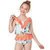 Girls One Piece Cutout Swimsuit