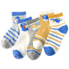 5 Pairs Cotton Animal Pattern Childrens Socks