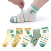 5 Pairs Cotton Animal Pattern Childrens Socks