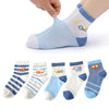 5 Pairs Cotton Animal Pattern Childrens Socks